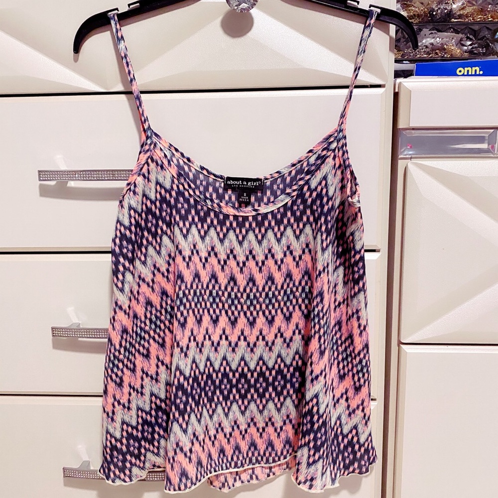 Pink Pattern Tank Top - Picture 2 of 5